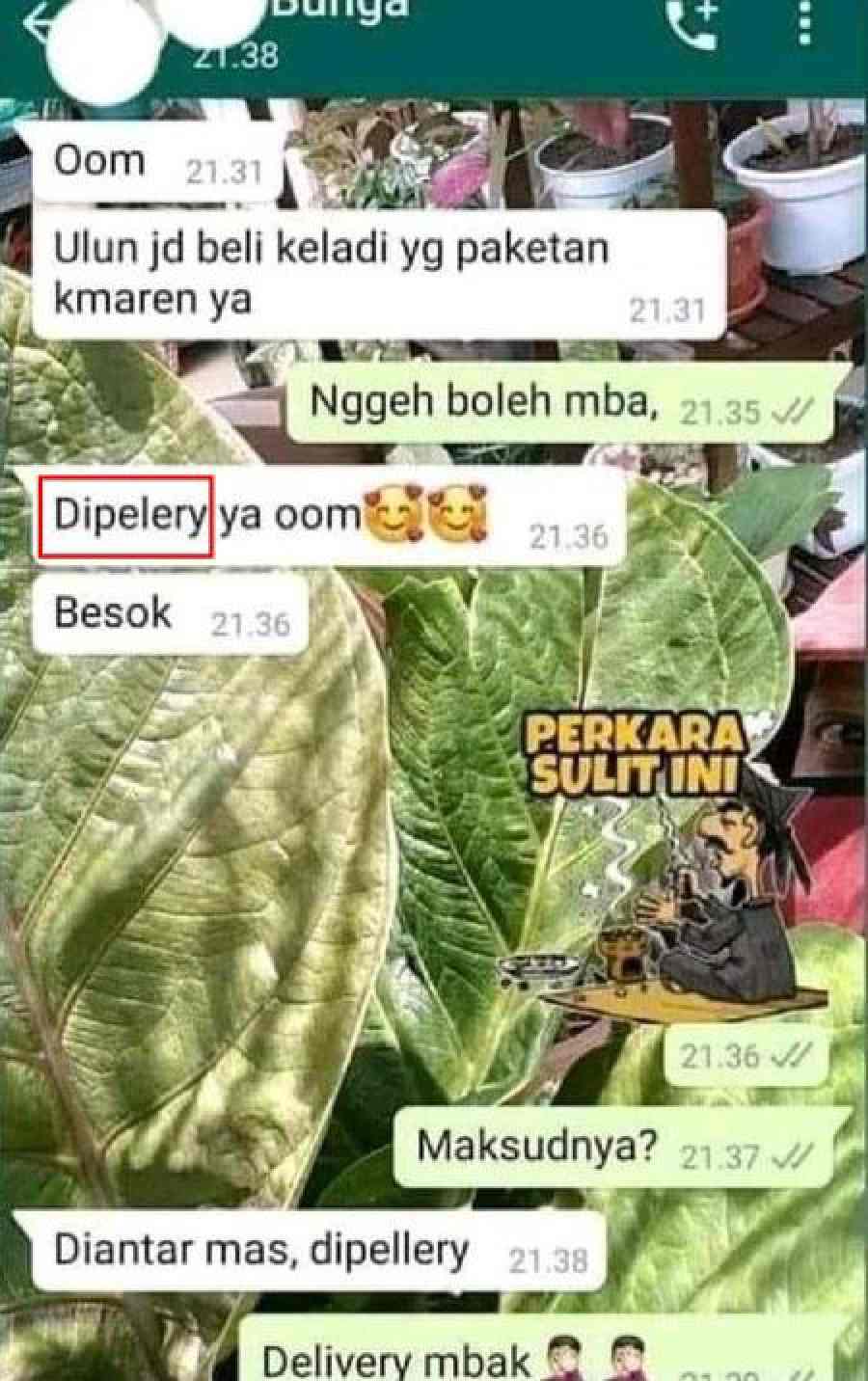 chat lucu pembeli salah ketik  © 2023 brilio.net