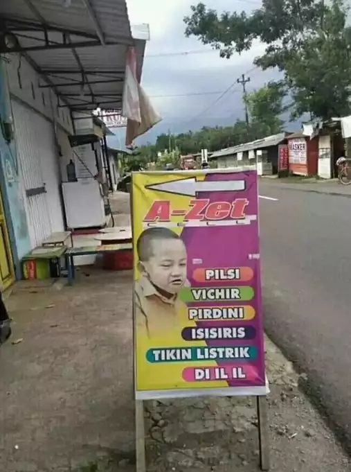 spanduk jualan lucu huruf i © 2023 brilio.net spanduk jualan lucu huruf i © 2023 brilio.net