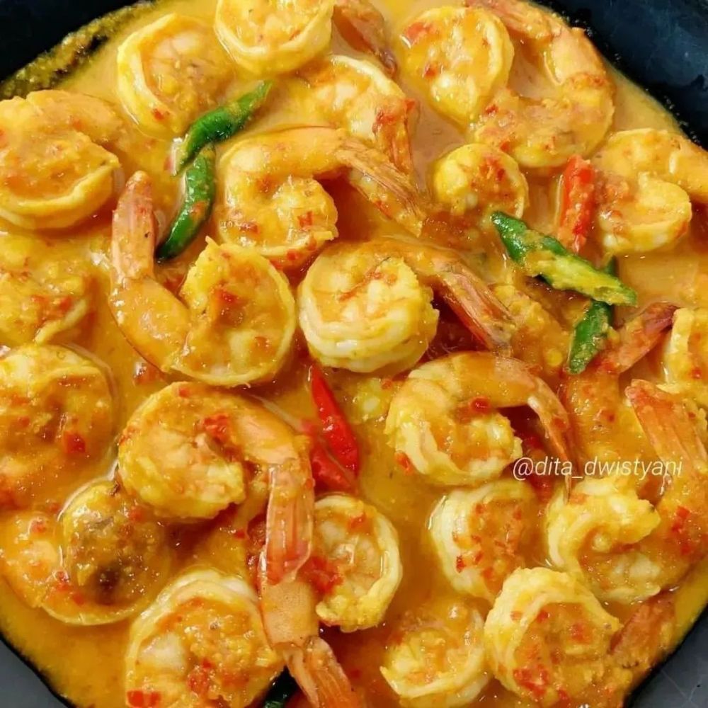 13 Resep olahan udang berkuah pedas, segar, sedap, dan bikin nagih