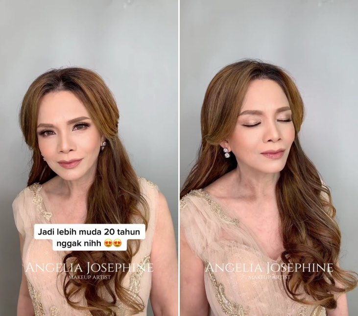 transformasi makeup emak-emak © TikTok