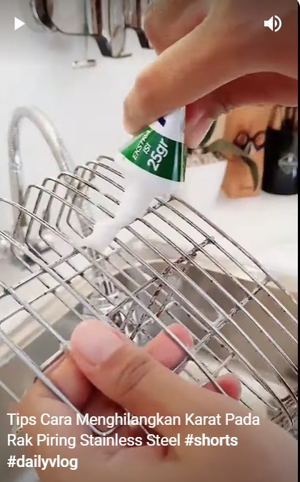 Trik menghilangkan karat di rak piring, ampuh cukup dengan satu bahan