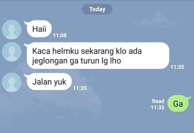Chat kocak usaha balikan sama mantan Berbagai sumber