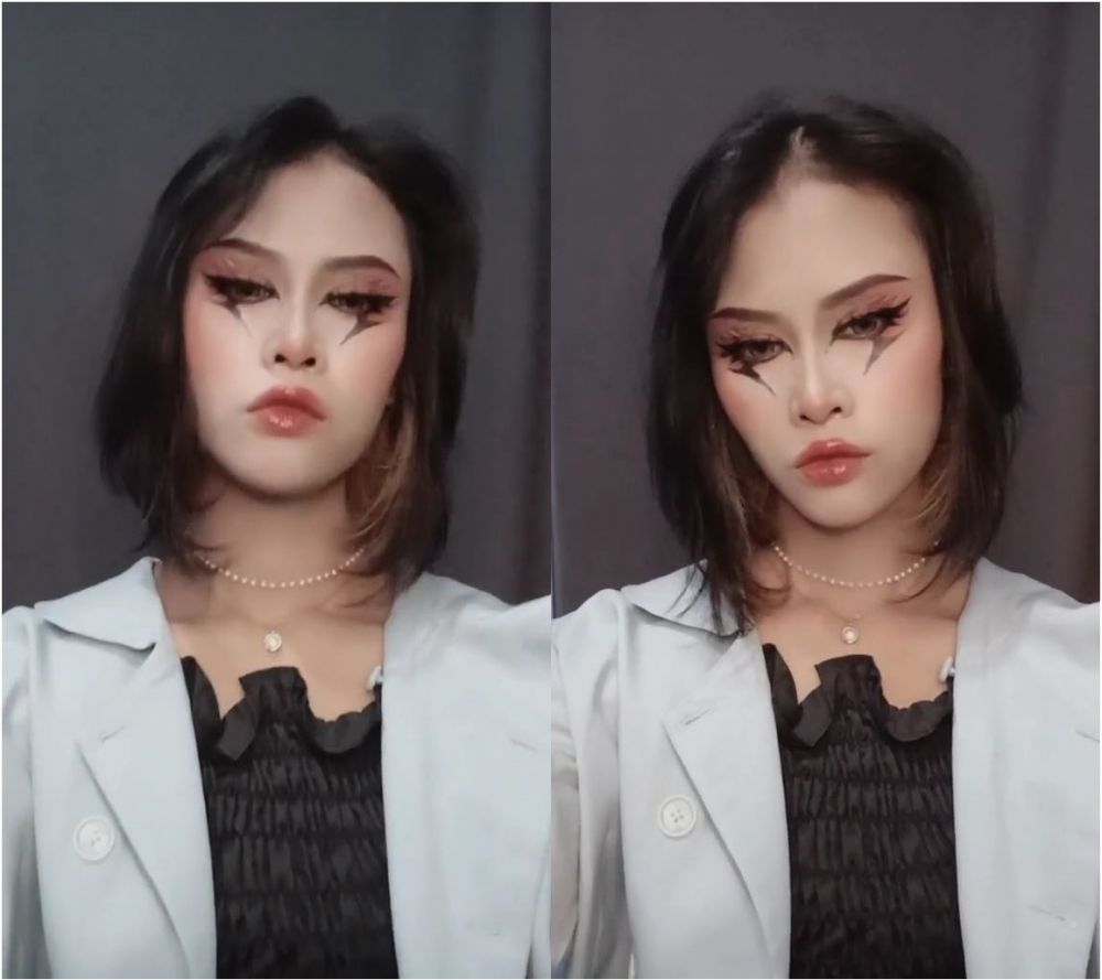 transisi makeup sawo matang © TikTok