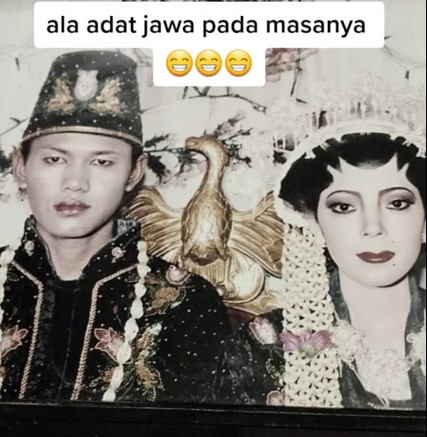 riasan pengantin era 90-an © TikTok