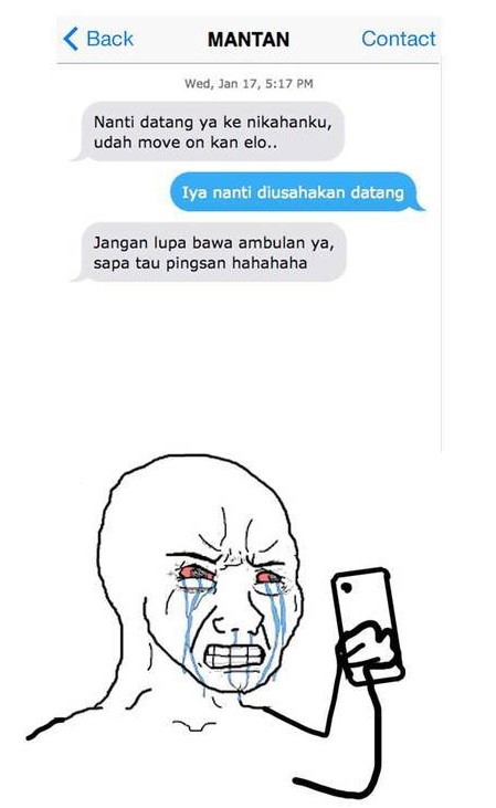 chat lucu mantan ngabarin nikah © 2023 brilio.net