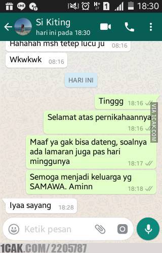 chat lucu mantan ngabarin nikah © 2023 brilio.net