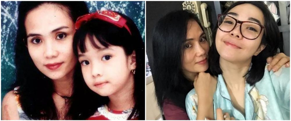 dulu dan kini penyanyi dengan ibunda © Instagram
