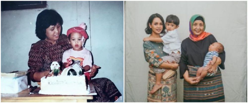 dulu dan kini penyanyi dengan ibunda © Instagram