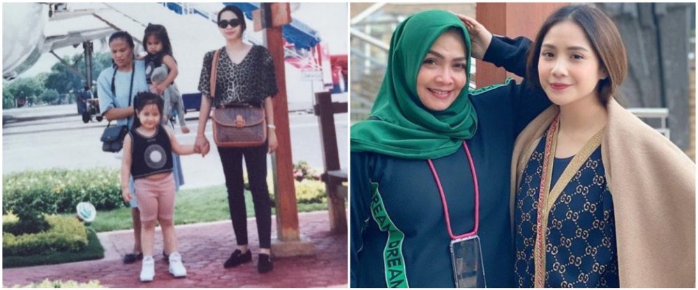 dulu dan kini penyanyi dengan ibunda © Instagram