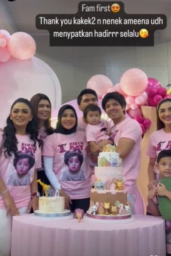 Kece bertema kebun binatang, ini 10 detail kue ultah Ameena anak Aurel Hermansyah dan Atta Halilintar