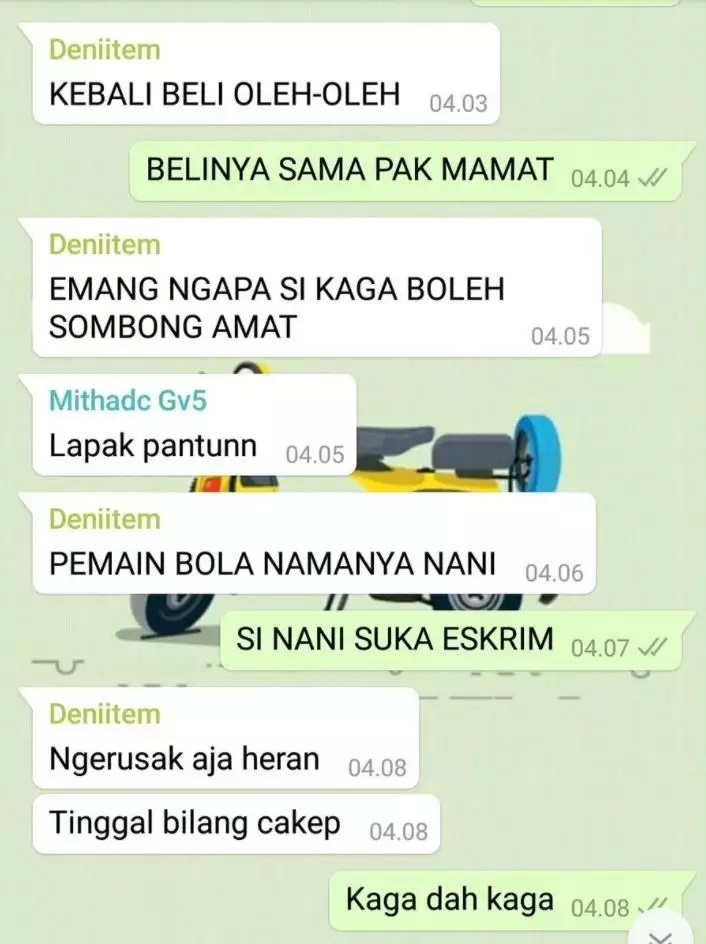 Chat lucu berbalas pantun © 2023 brilio.net