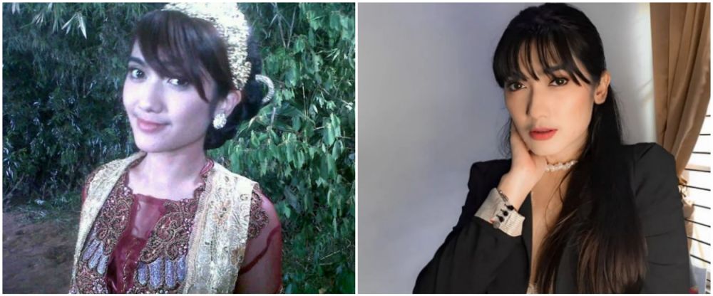 potret dulu dan kini Revi Mariska © Instagram potret dulu dan kini Revi Mariska © Instagram