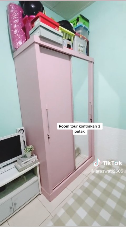 potret kontrakan 3 petak rapi © TikTok/@laraswati2505 potret kontrakan 3 petak rapi © TikTok/@laraswati2505