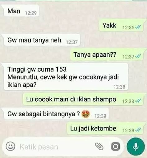 chat lucu ke teman ini endingnya malah receh Berbagai sumber
