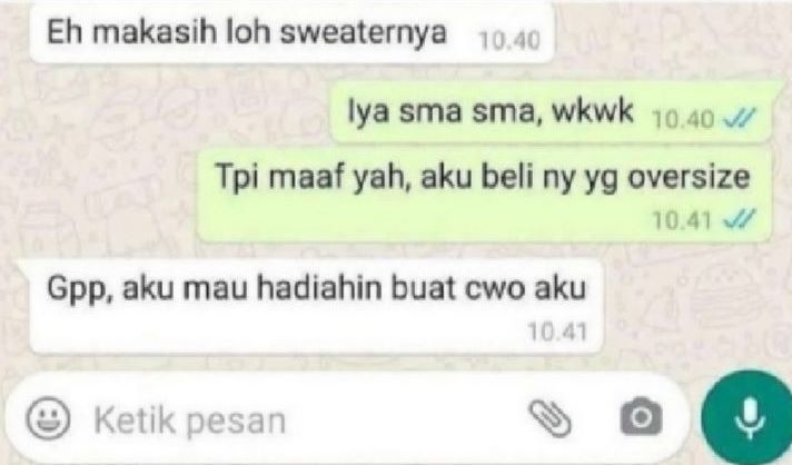 chat lucu cuma teman © Berbagai sumber