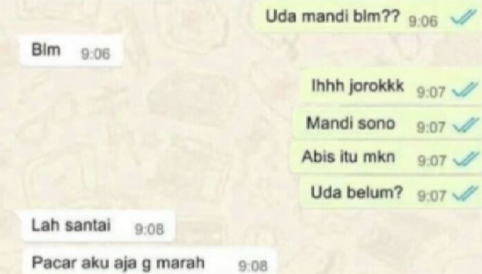 chat lucu cuma teman © Berbagai sumber