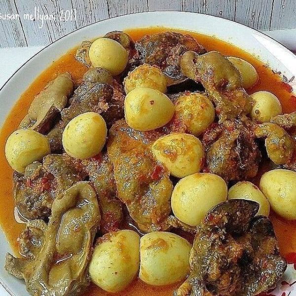 11 Resep ati ampela santan, enak, gurih, dan bikin nagih