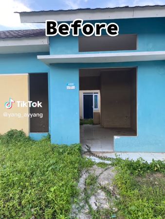 Makeover rumah subsidi type 36/66 yang tidak terurus © 2023 brilio.net