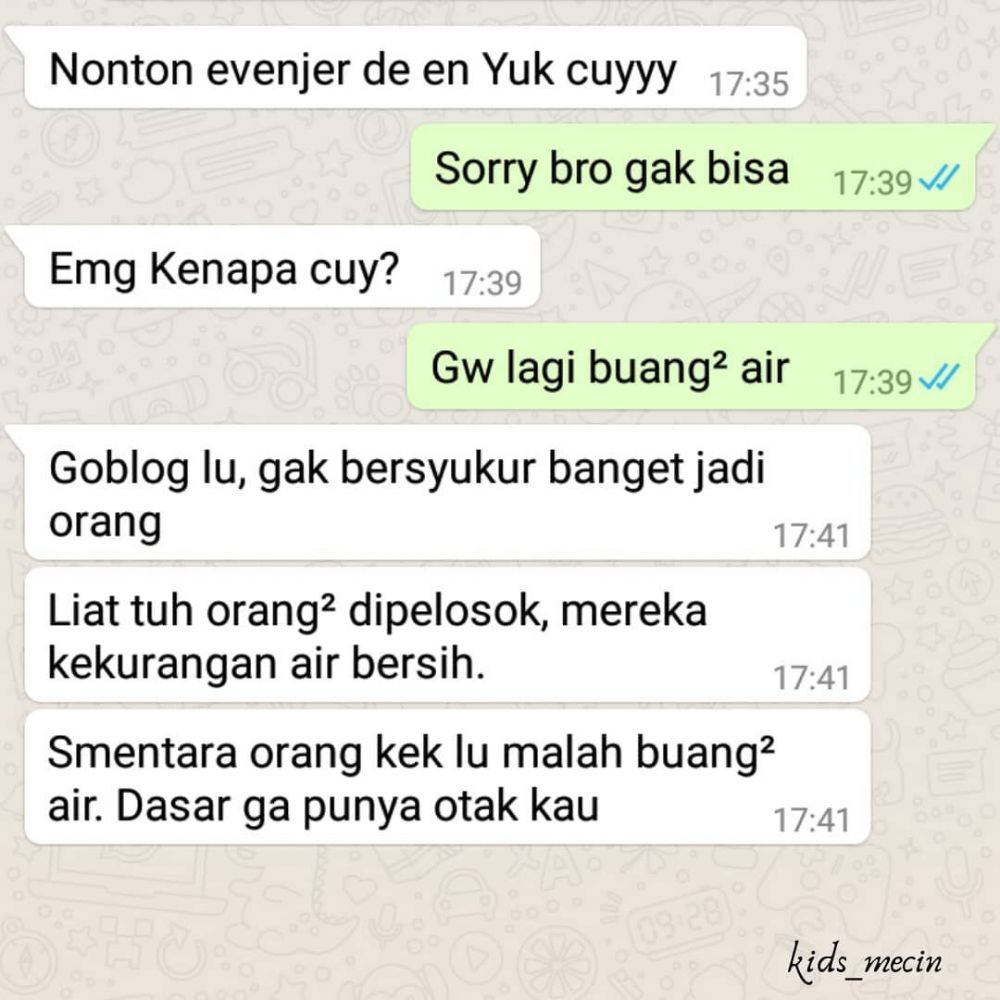 Chat lucu salah paham sama teman © 2023 brilio.net