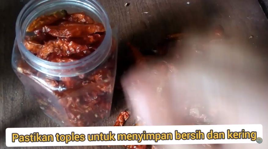 Tanpa perlu dimasukkan kulkas, ini trik menyimpan cabai kering agar awet hingga setahun