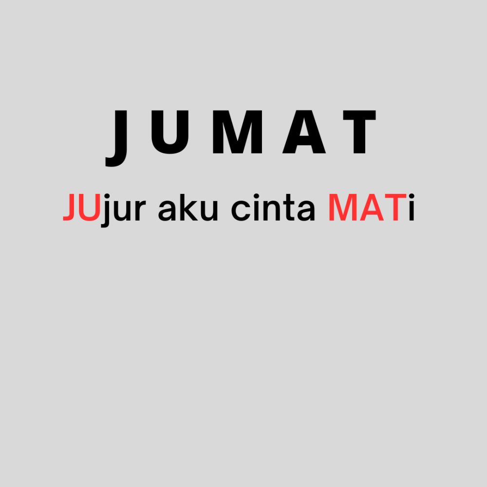 Singkatan lucu arti hari © 2023 brilio.net