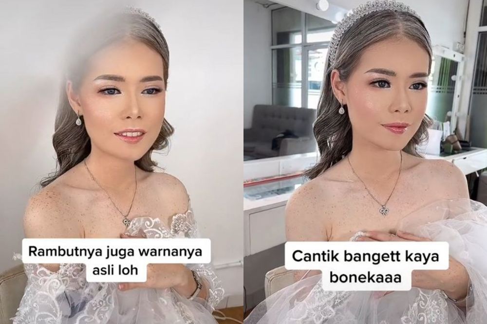 makeup wanita penuh freckles © TikTok