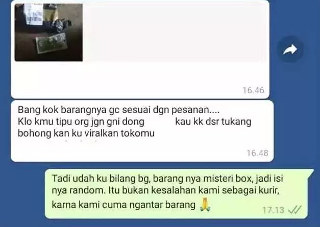 chat lucu kurir dituduh menipu customer Berbagai sumber chat lucu kurir dituduh menipu customer Berbagai sumber
