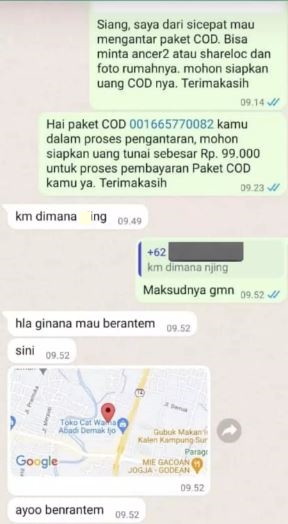 chat lucu kurir dituduh menipu customer Berbagai sumber chat lucu kurir dituduh menipu customer Berbagai sumber