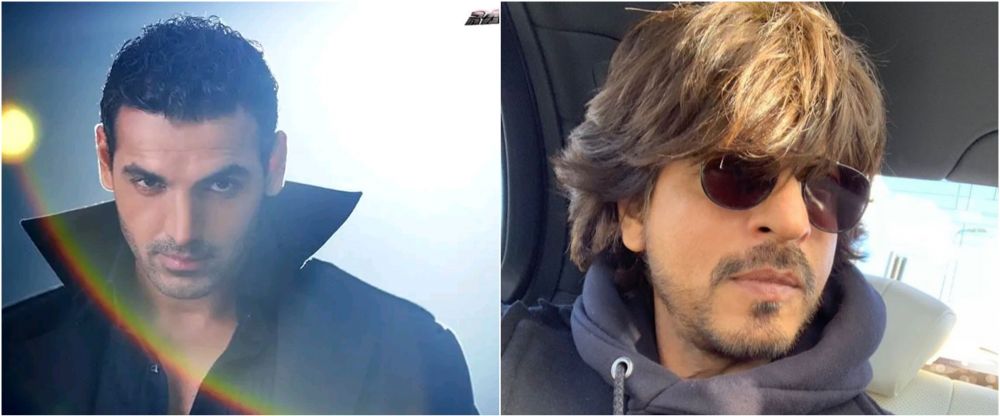 Beda gaya Shah Rukh Khan dan John Abraham  © berbagai sumber