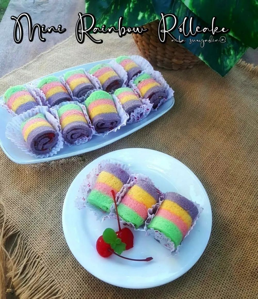 13 Resep bolu pelangi yang lembut, enak, empuk, dan mengembang sempurna