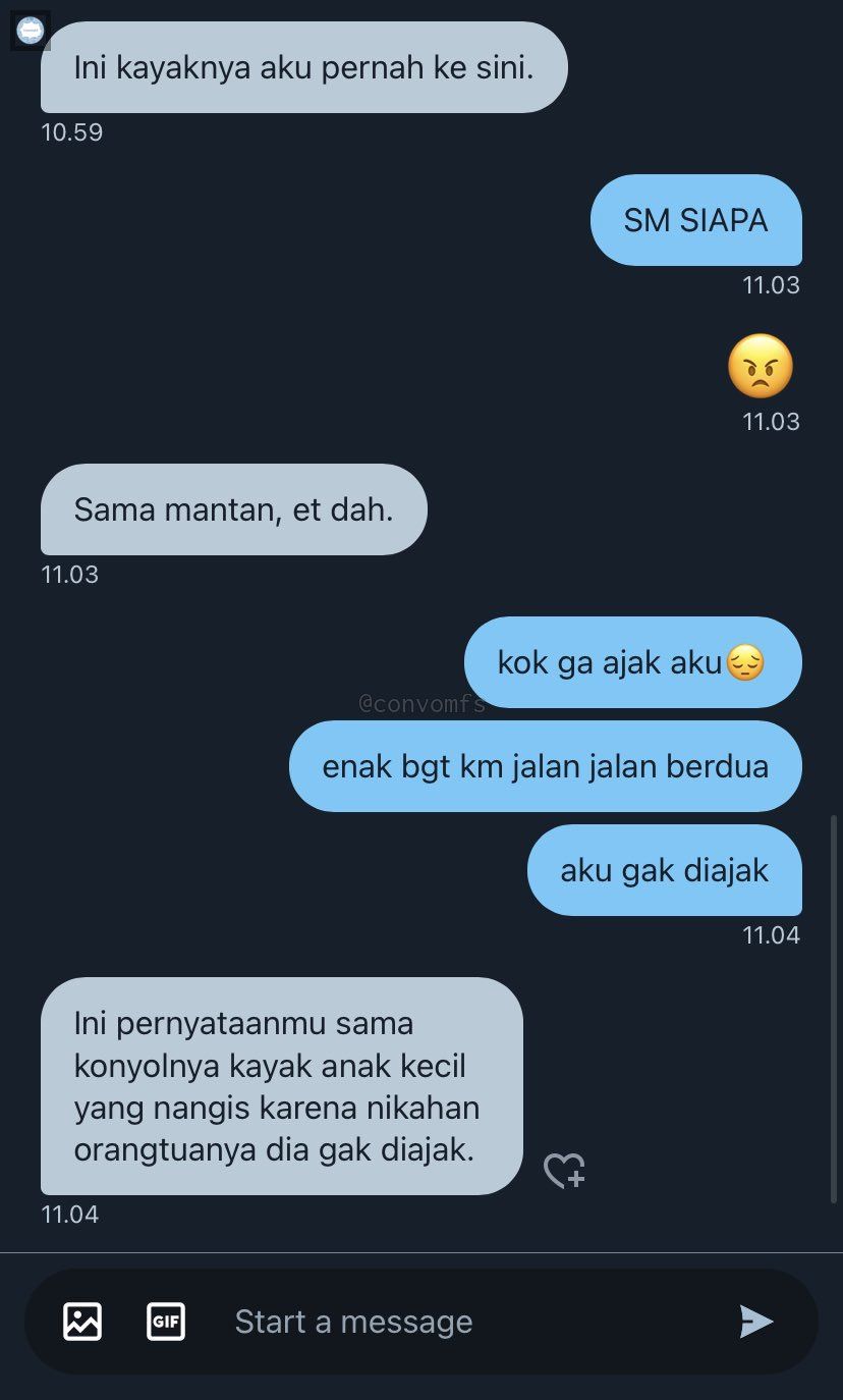 chat lucu punya pacar curigaan © berbagai sumber