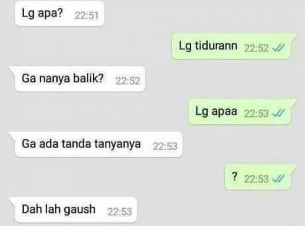 chat lucu punya pacar curigaan © berbagai sumber