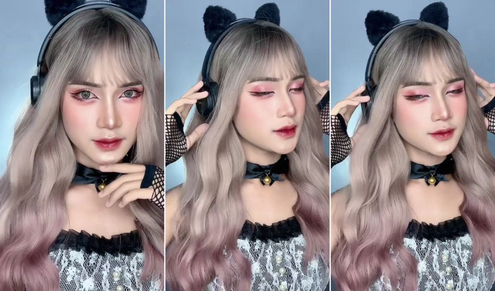 makeup ala idol korea © TikTok