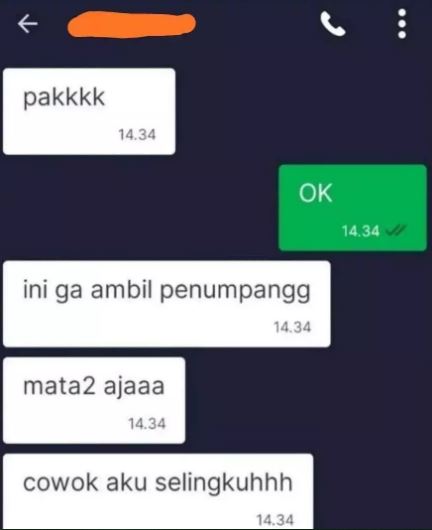 chat lucu driver ojol dan customer ini bikin nyengir kuda Berbagai sumber