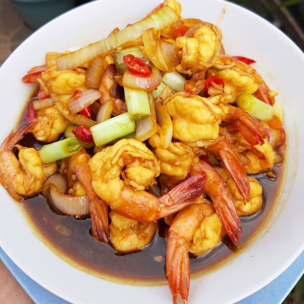 15 Resep olahan udang pedas, lezat dan menggugah selera