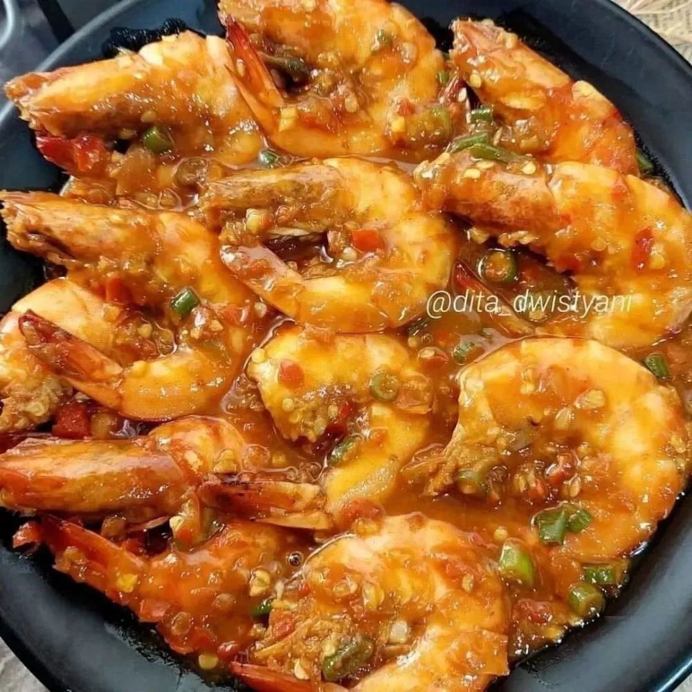 15 Resep olahan udang pedas, lezat dan menggugah selera