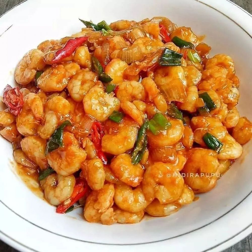 15 Resep olahan udang pedas, lezat dan menggugah selera
