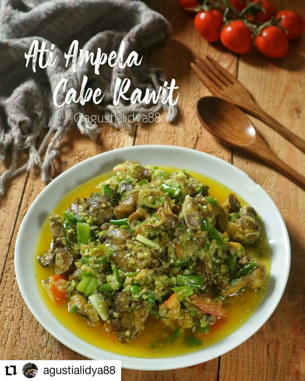 12 Resep olahan ati ampela cabai hijau simpel dan rasanya mantap