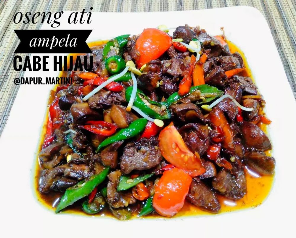 12 Resep olahan ati ampela cabai hijau simpel dan rasanya mantap