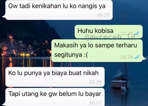 chat lucu terlanjur salah duga Berbagai sumber