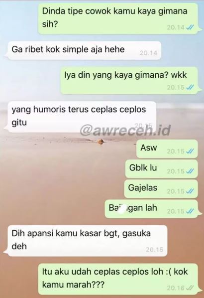 chat lucu terlanjur salah duga Berbagai sumber