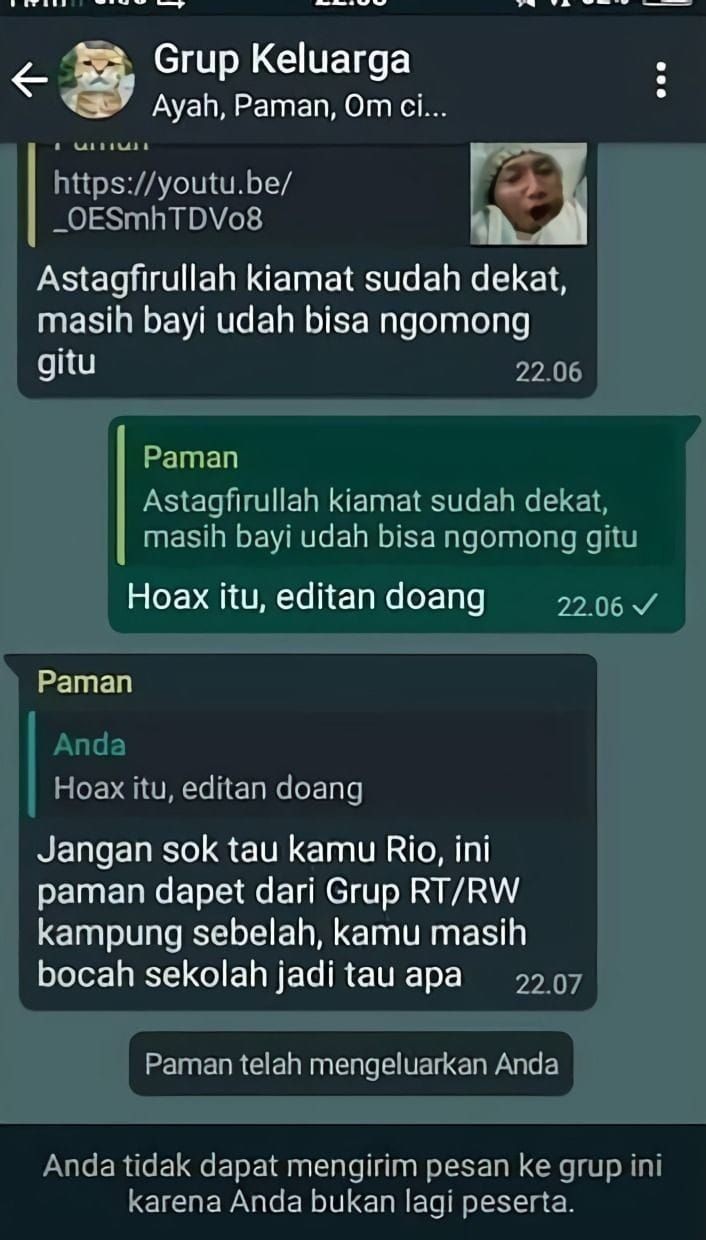 chat gara gara media sosial © Twitter chat gara gara media sosial © Twitter
