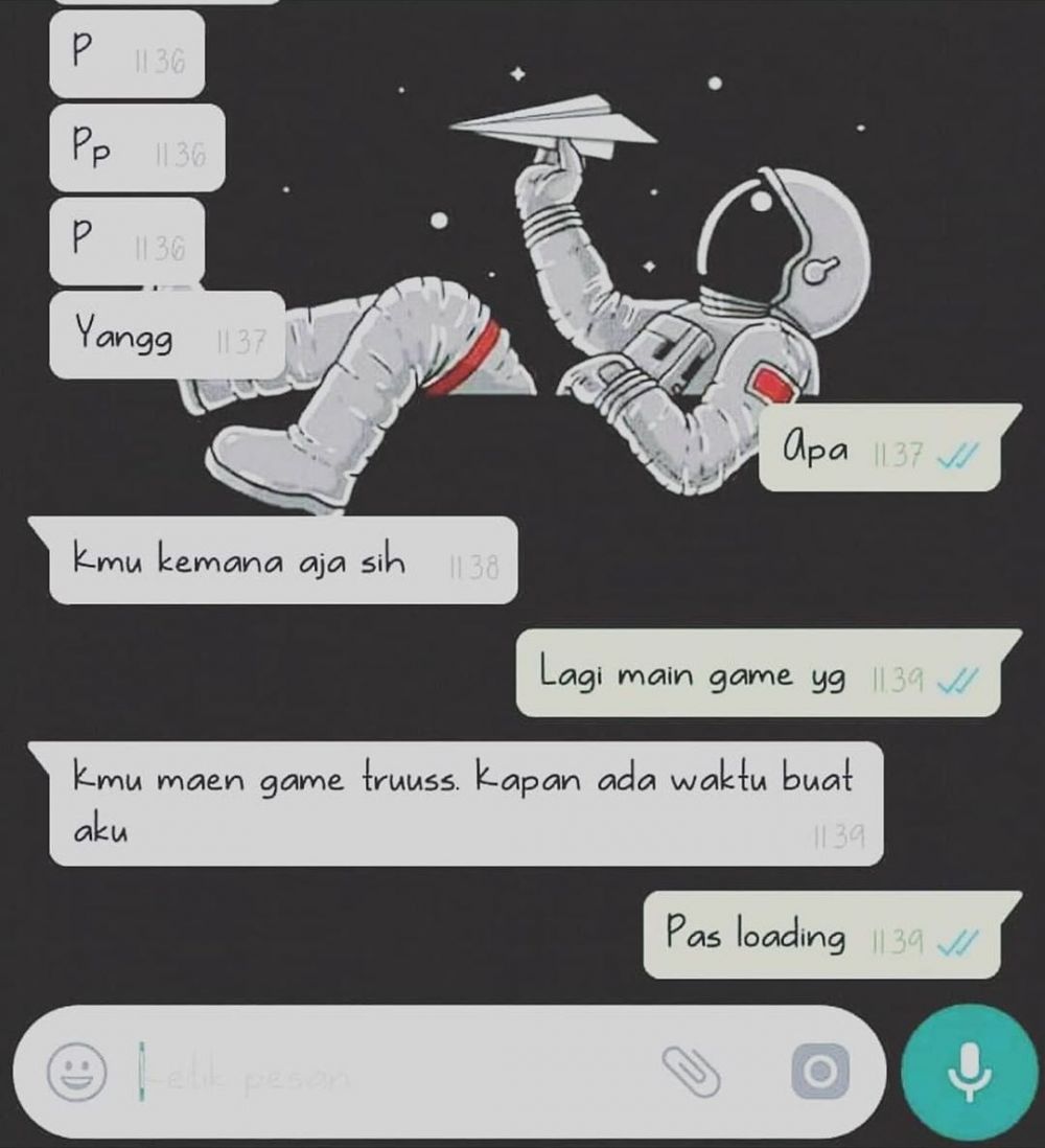 chat gara gara media sosial © Twitter