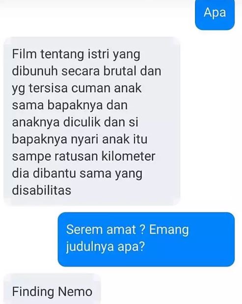 chat lucu bahas film dengan bestie Berbagai sumber