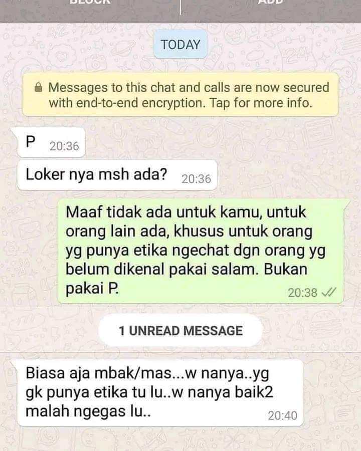 chat tanya lowongan kerja © berbagai sumber