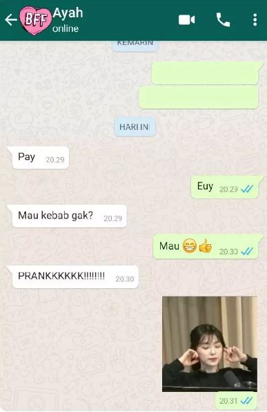 chat lucu ayah ke anak random abis Berbagai sumber