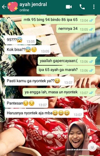 chat lucu ayah ke anak random abis Berbagai sumber