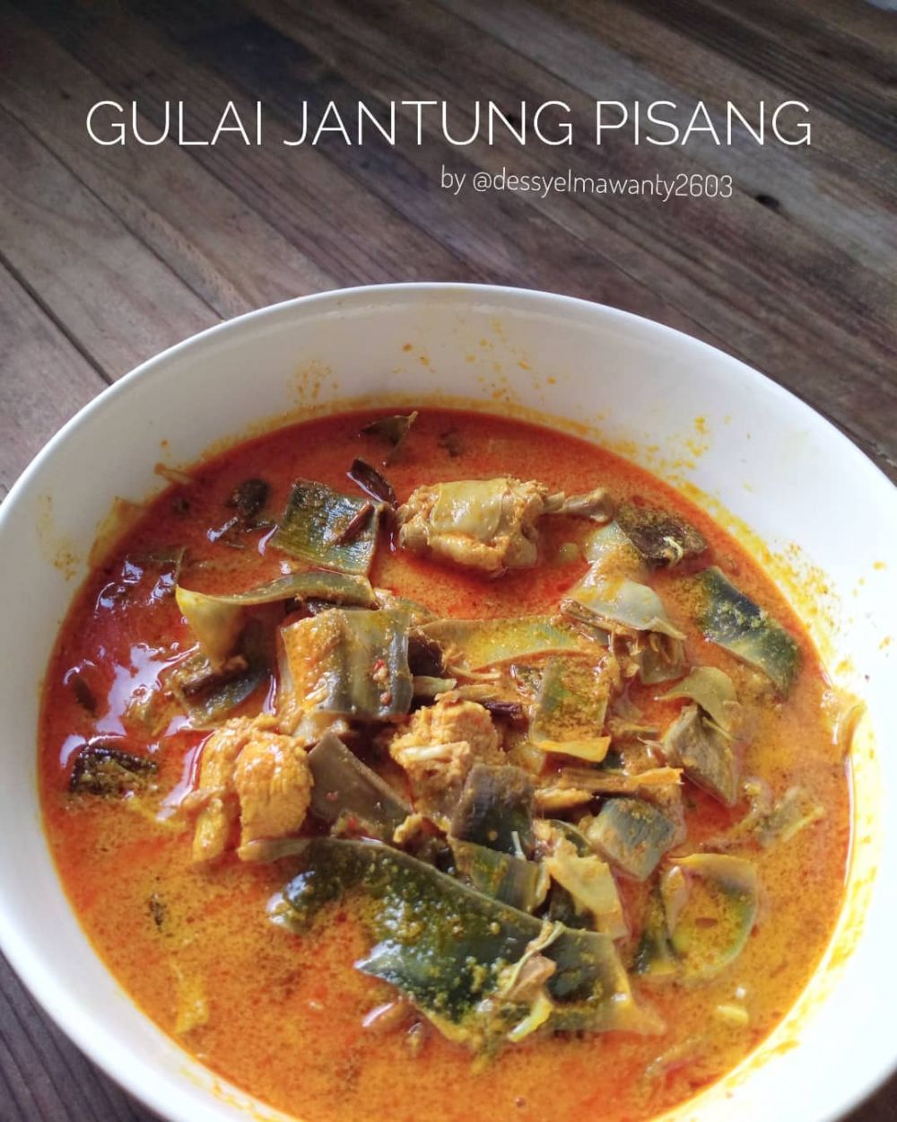 12 Resep olahan jantung pisang kuah santan, gurih, nikmat, dan sederhana