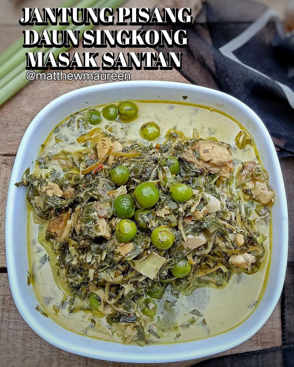 12 Resep olahan jantung pisang kuah santan, gurih, nikmat, dan sederhana