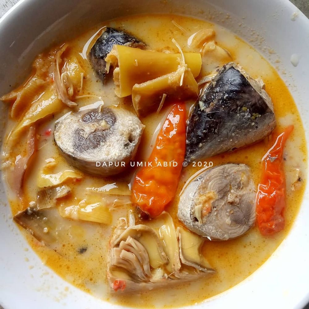 12 Resep olahan jantung pisang kuah santan, gurih, nikmat, dan sederhana